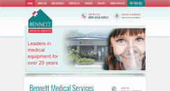 Desktop Screenshot of bennettmedical.com